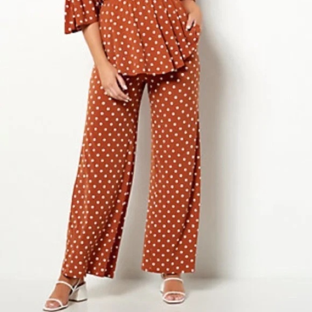 GIRL WITH CURVES Regular Wide Leg Pant  A496922